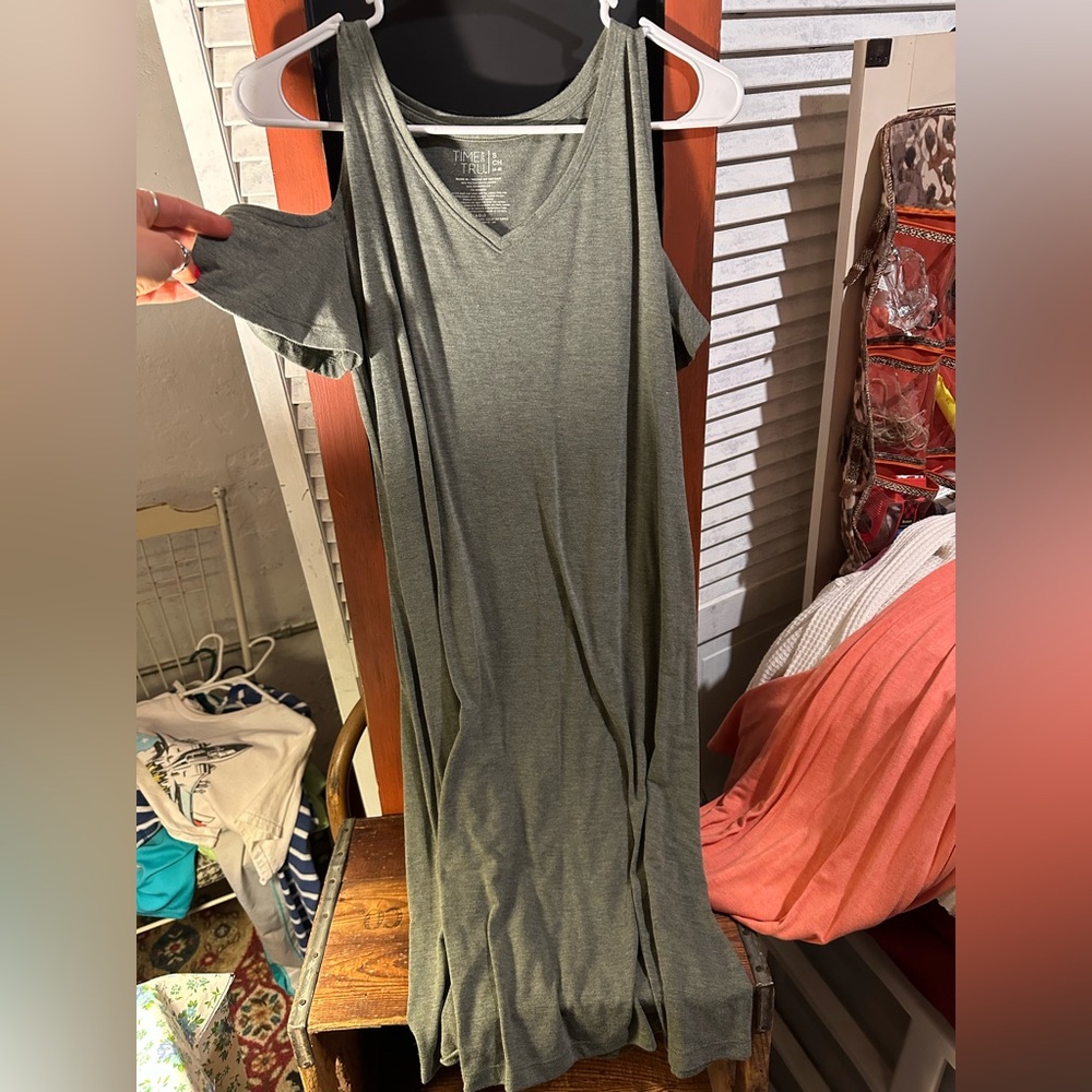 Green Gray Women's Dress